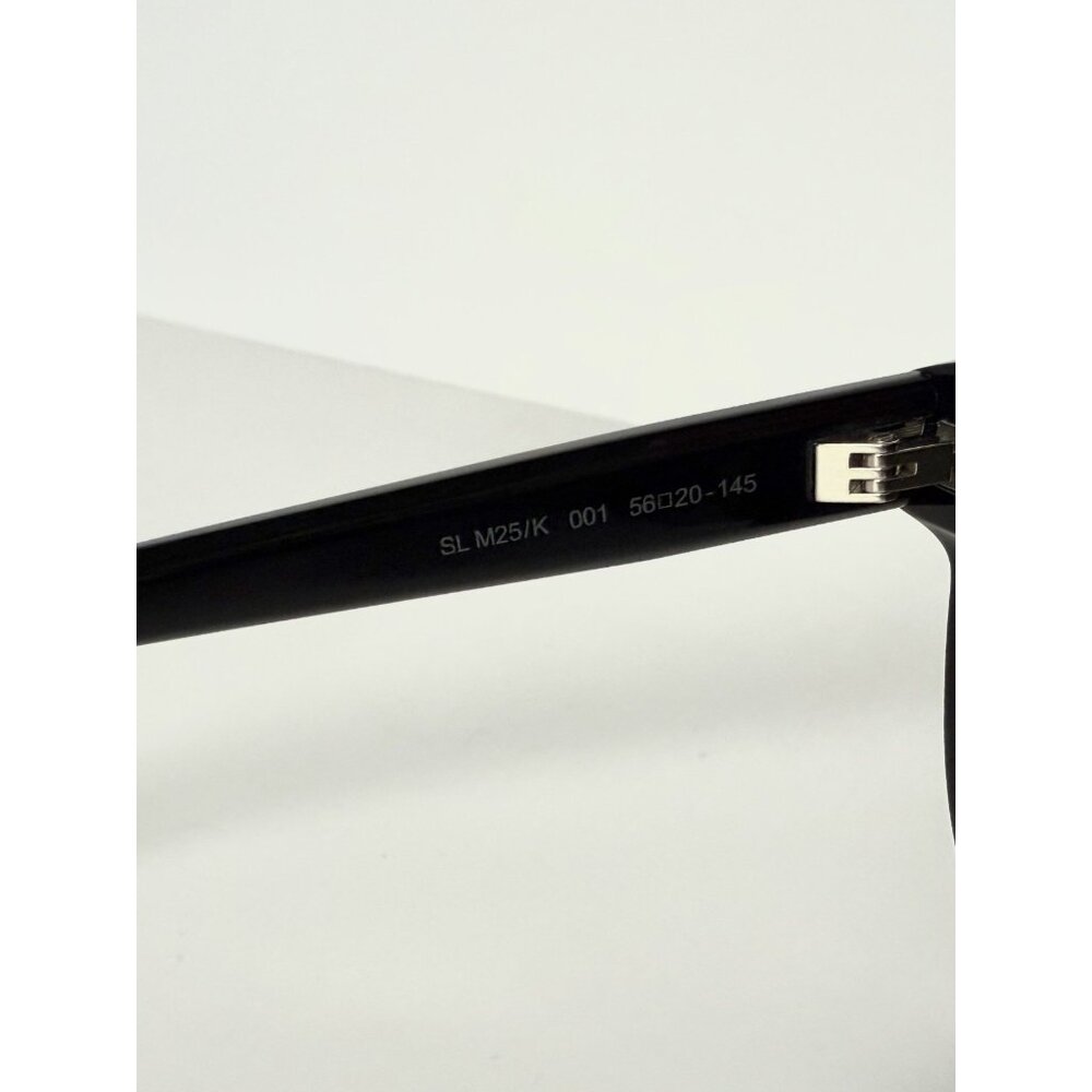 Saint Lauren Paris SL M25/K 001 Black Sunglasses 58mm Handmade in Italy Unisex - Picture 5 of 15